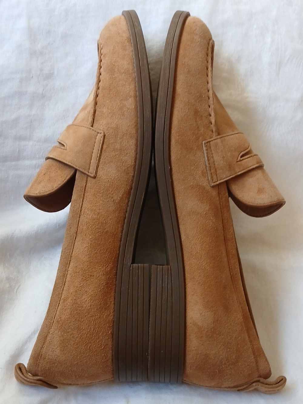 Cole Haan - Womens Suede Penny Loafers Tan Size 11B - Picture 3 of 11